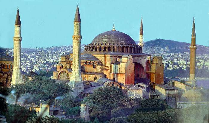 The Haghia Sophia in Istanbul, Turkey